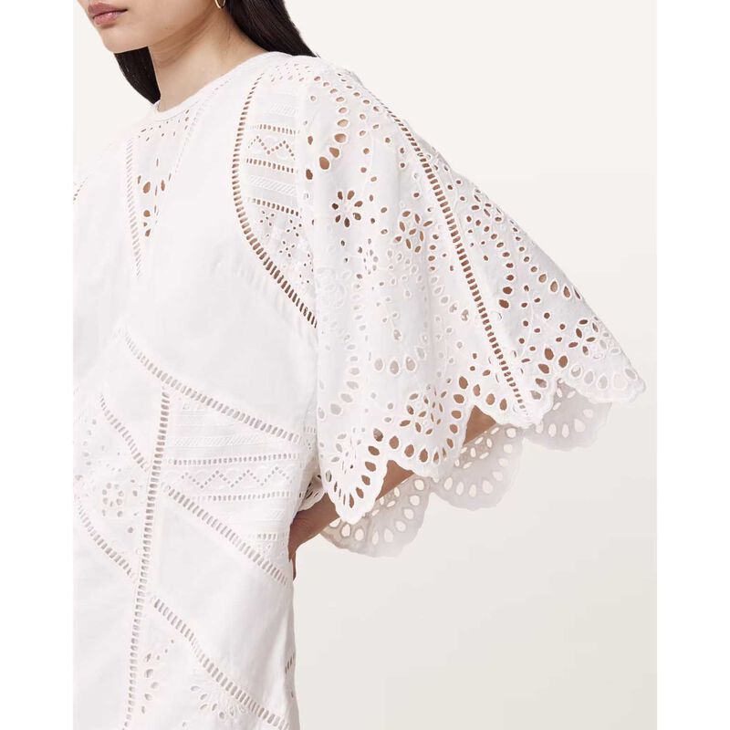 AllSaints Luci Broderie Mini Dress image number 2